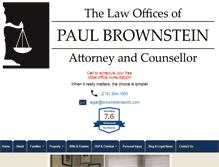 Tablet Screenshot of brownsteinlawllc.com